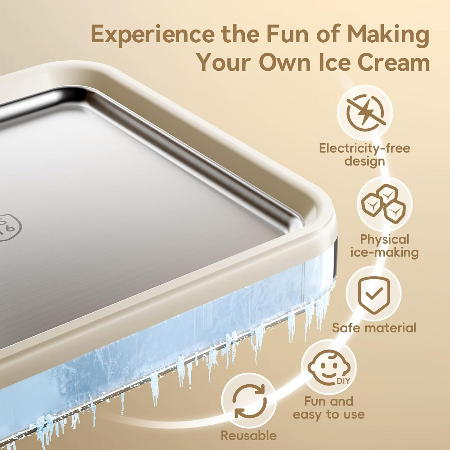 Non-Electric Fried Ice Machine