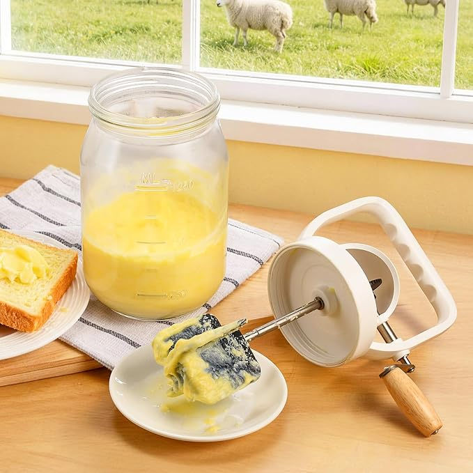 Classic Hand-Cranked Butter Maker