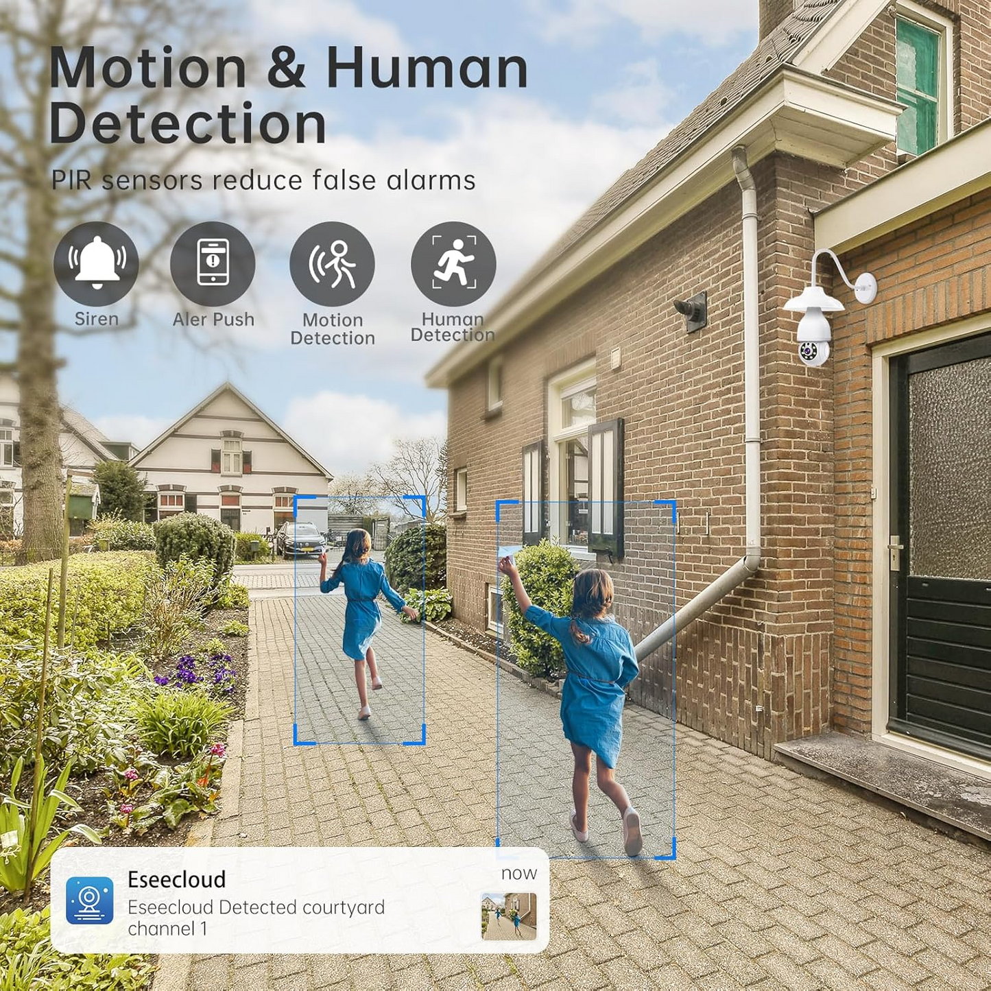 360-Degree Rotating Home Light Bulb Security Camera