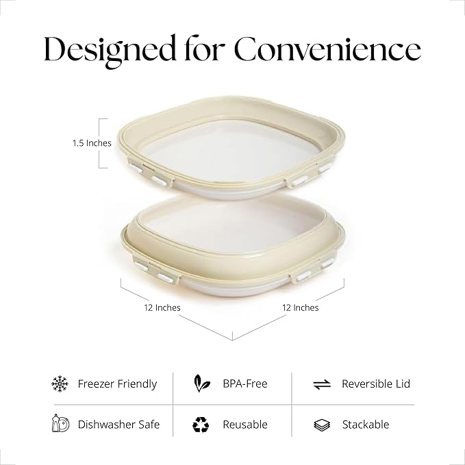4-Piece Set of Double-Sided Elastic Food Storage Containers