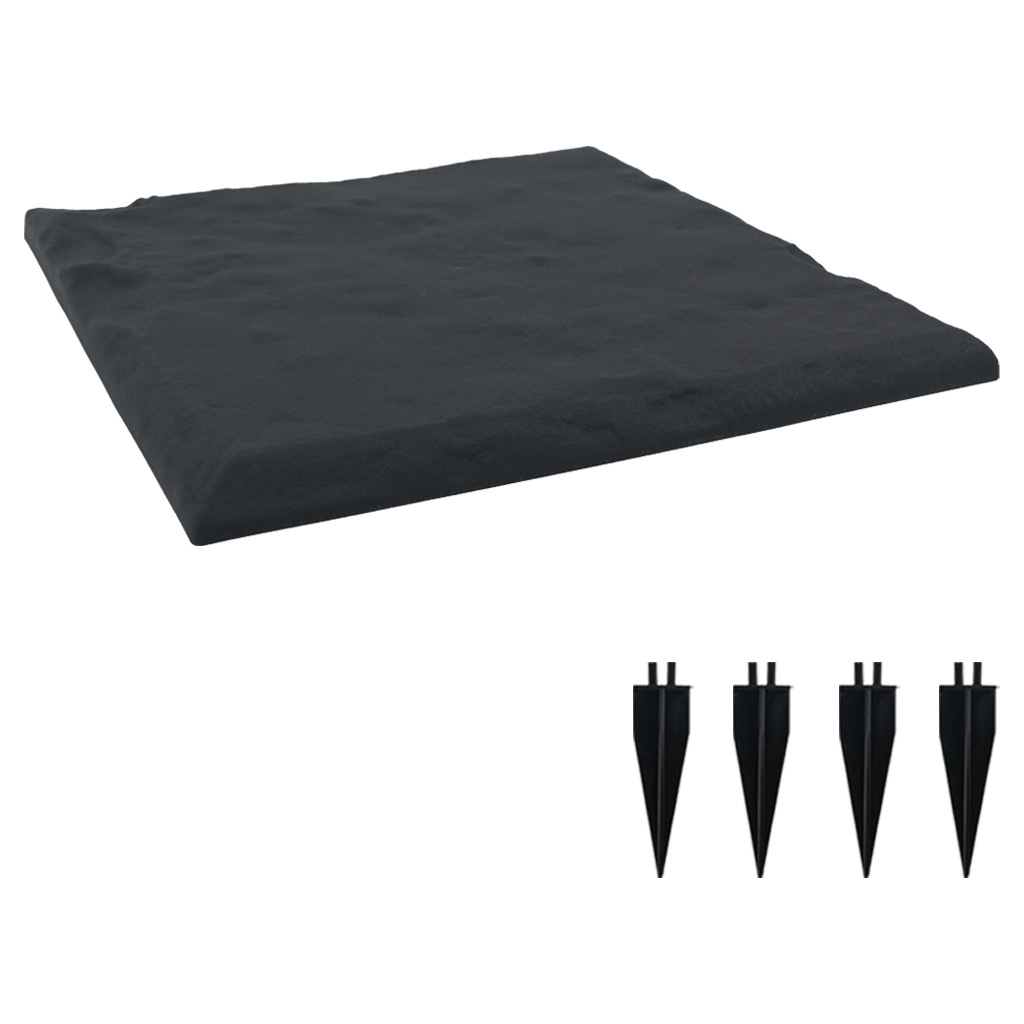 4-Piece Set of Durable Square Plastic Paving Stones
