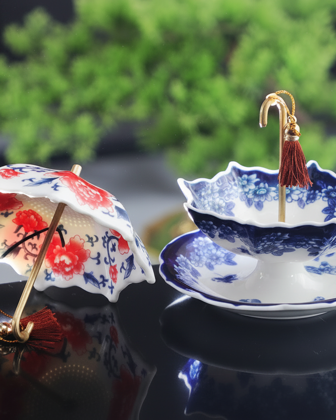 Rotating Umbrella Tea Filter Set