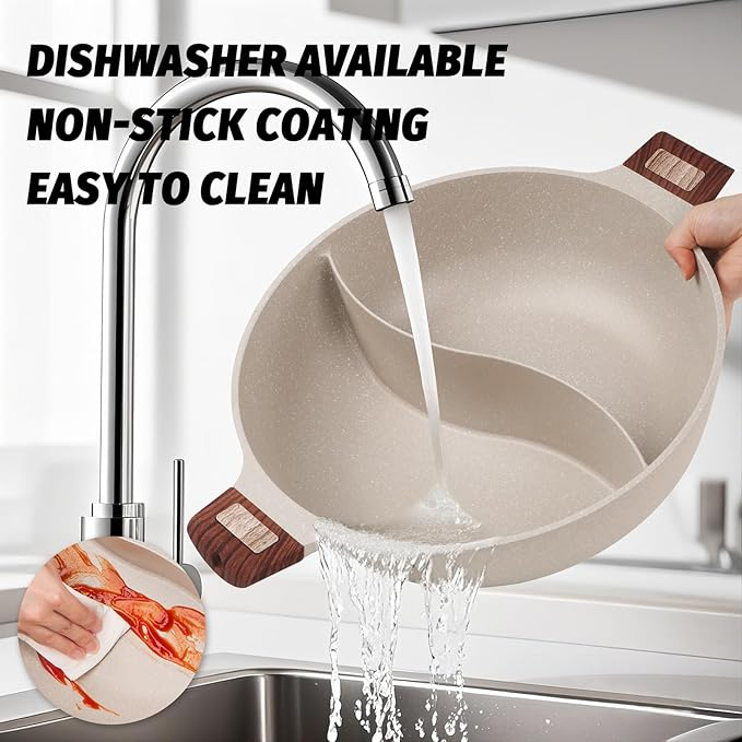 Dual-Purpose Cooking Pot With Built-In Dividers