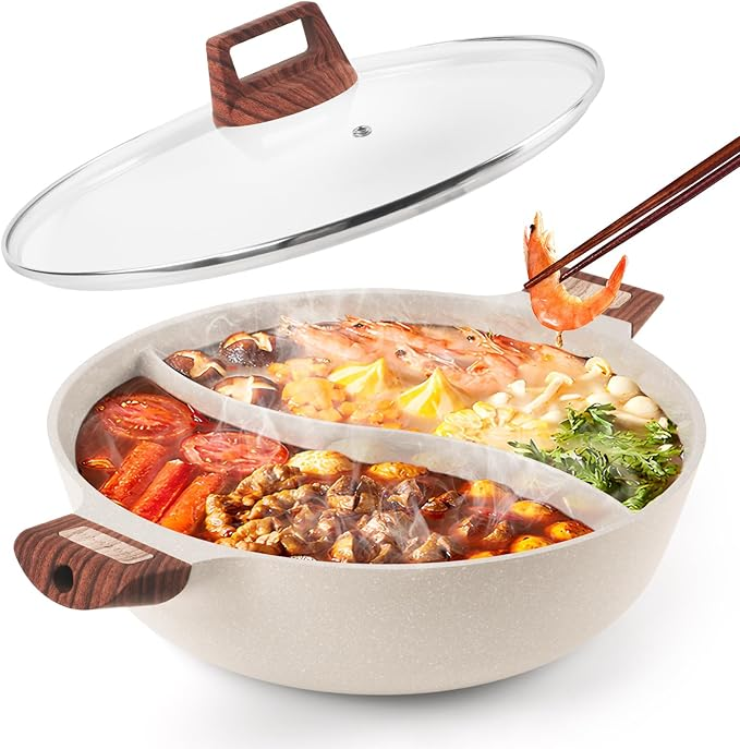 Dual-Purpose Cooking Pot With Built-In Dividers