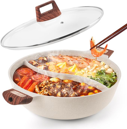 Dual-Purpose Cooking Pot With Built-In Dividers