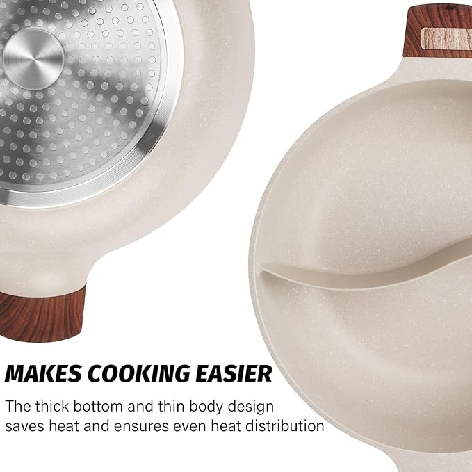 Dual-Purpose Cooking Pot With Built-In Dividers