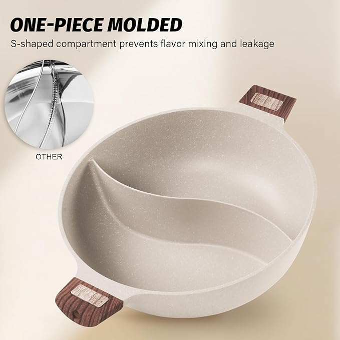 Dual-Purpose Cooking Pot With Built-In Dividers