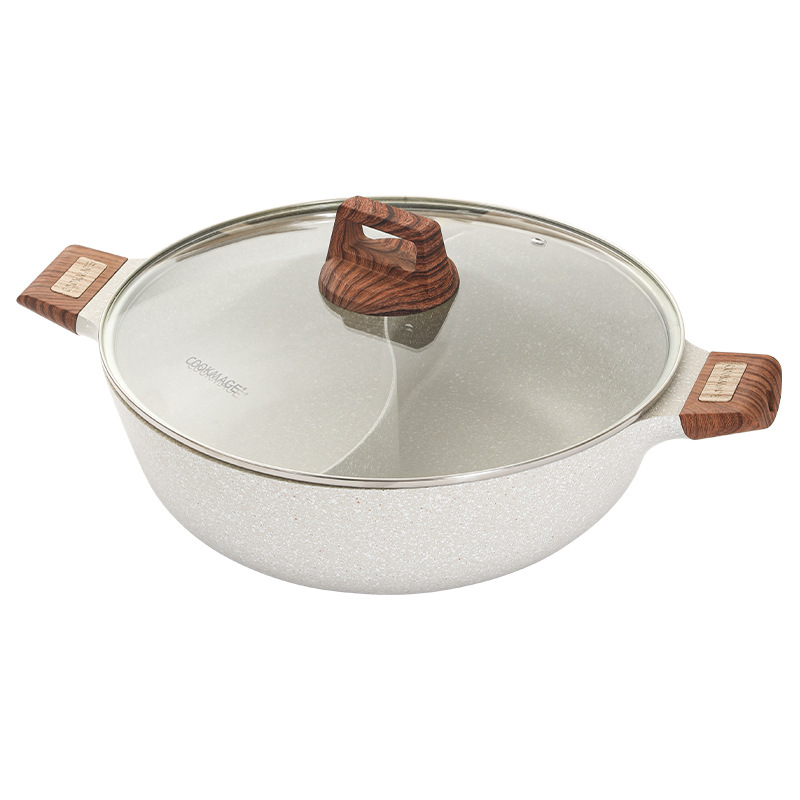 Dual-Purpose Cooking Pot With Built-In Dividers