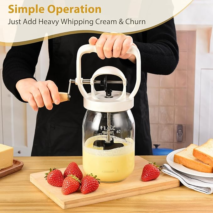 Classic Hand-Cranked Butter Maker
