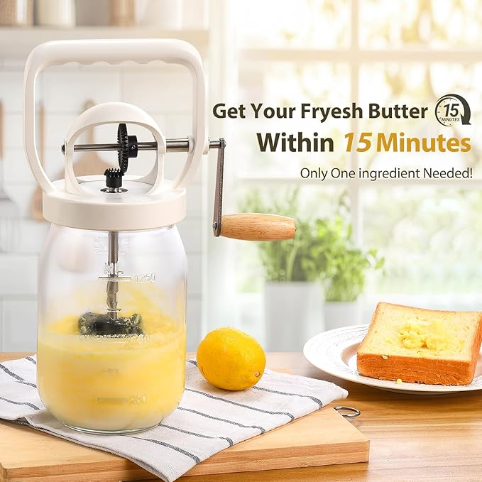 Classic Hand-Cranked Butter Maker