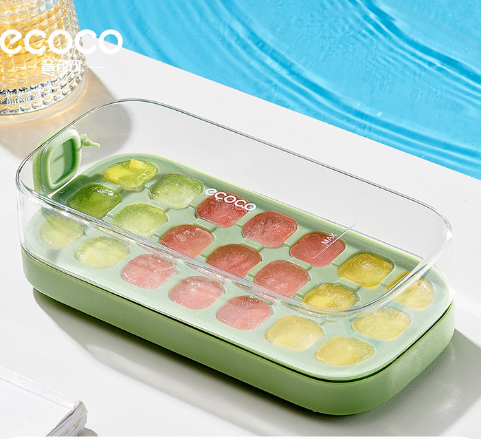 Press-Type Food-Grade Silicone Ice Cube Mold