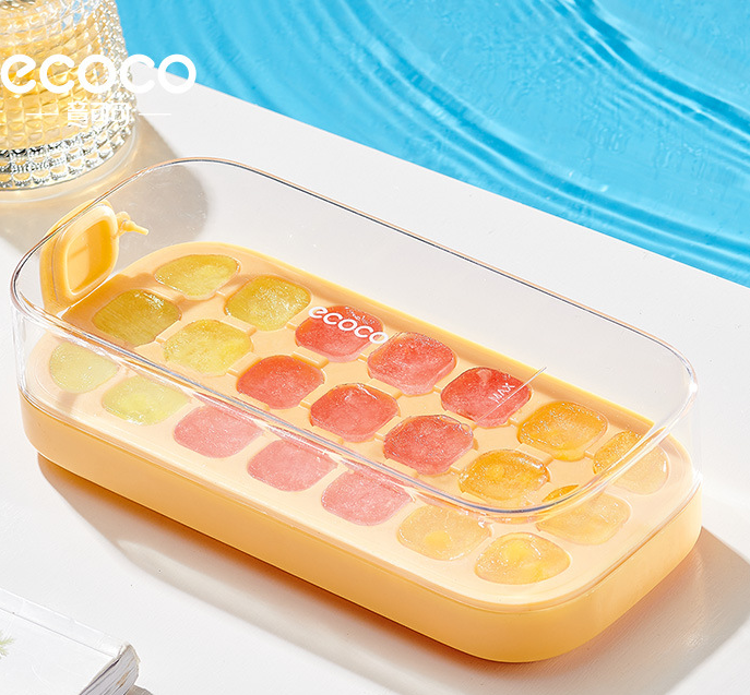 Press-Type Food-Grade Silicone Ice Cube Mold