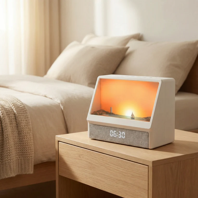 Simulated Sunrise Wake-up Light Alarm Clock