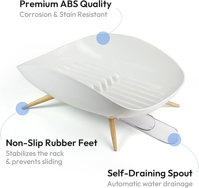 Self-Draining Rotating Outlet Drain Rack