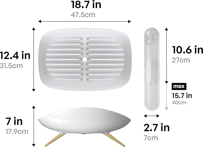 Self-Draining Rotating Outlet Drain Rack
