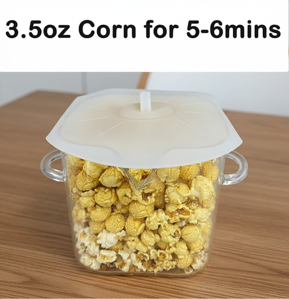 Glass Microwave Cooker With Silicone Lid