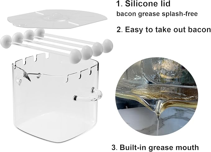 Glass Microwave Cooker With Silicone Lid