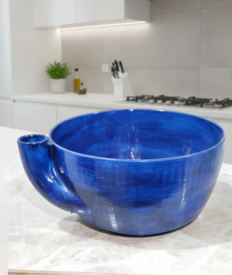 Ceramic Berry Self-Cleaning Swirl Bowl