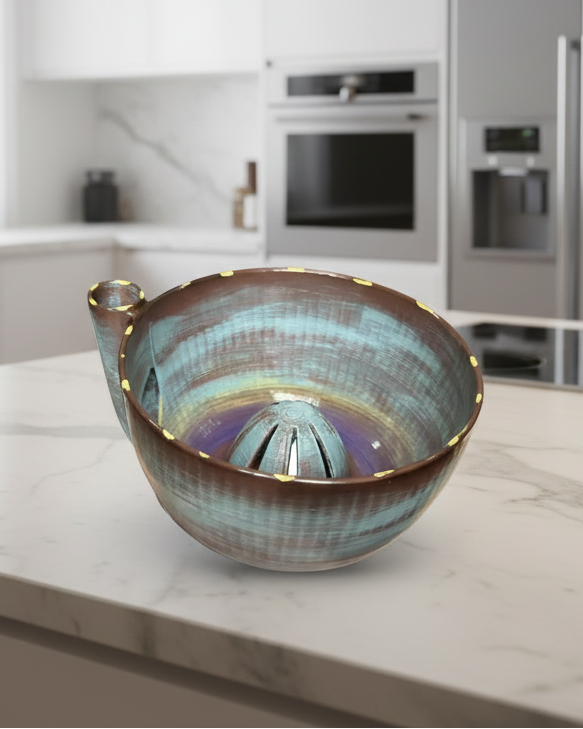 Ceramic Berry Self-Cleaning Swirl Bowl