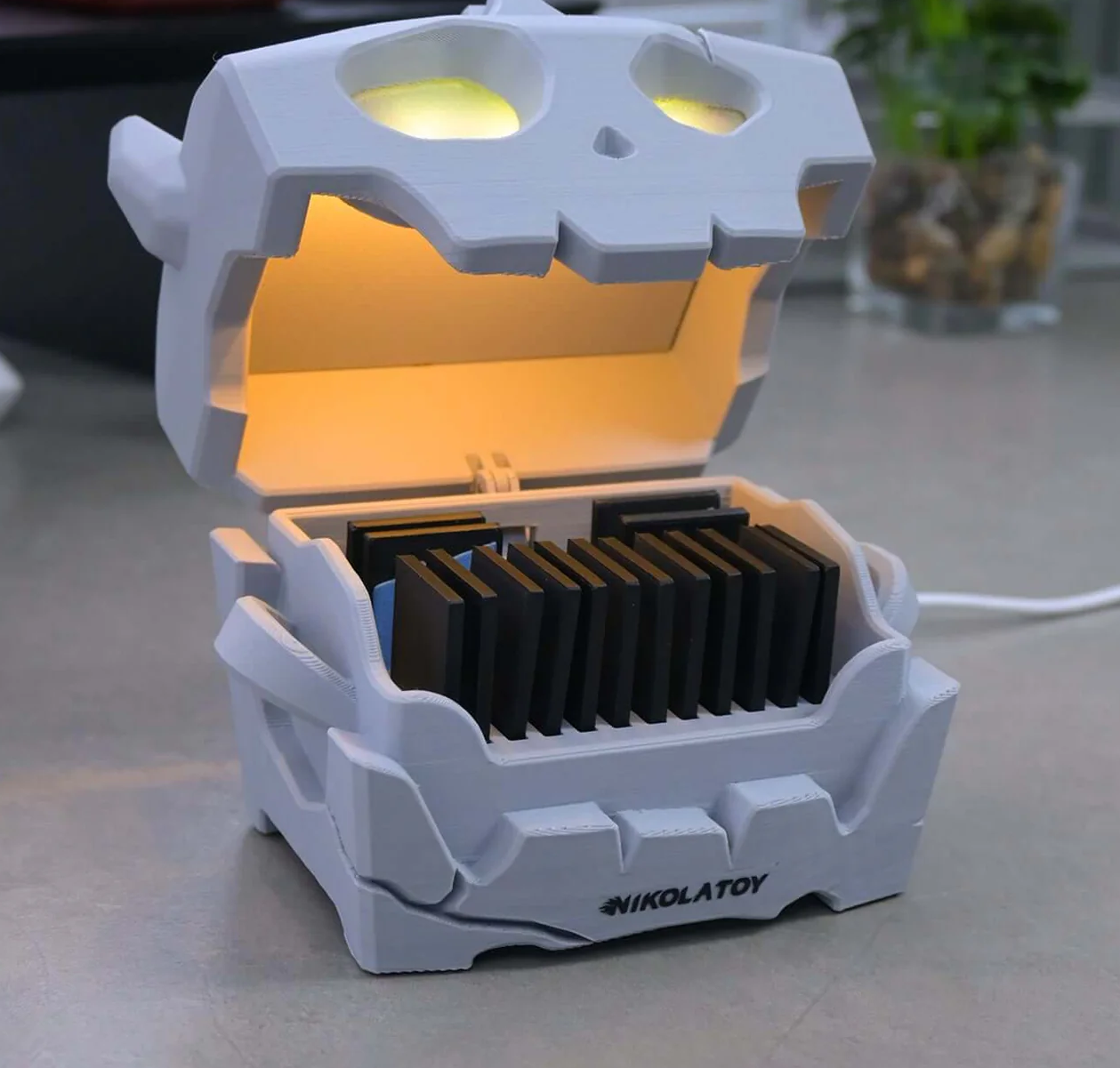 Game Cartridge Storage Voice-Activated Treasure Box