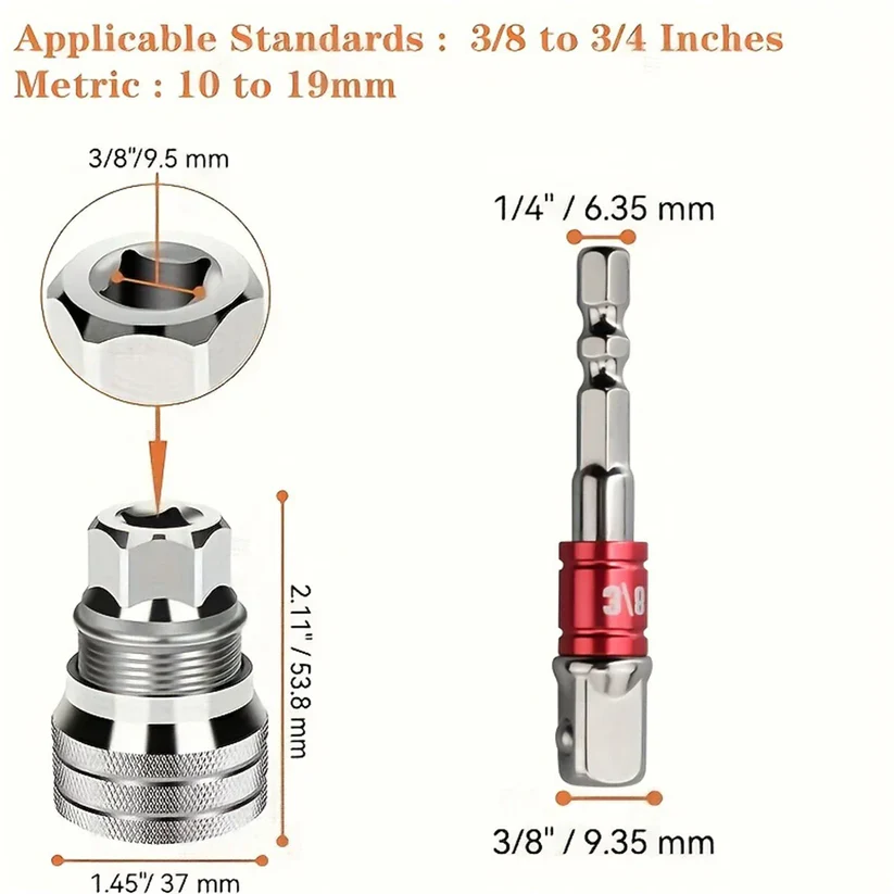Universal Socket Wrench 10~19mm