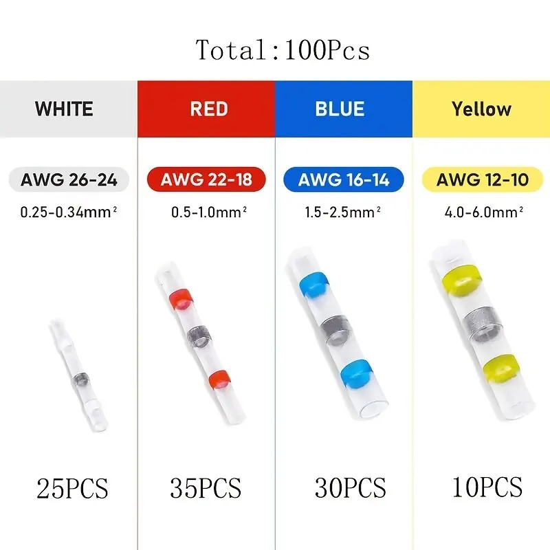 Waterproof Wire Connectors 100/250 Pack
