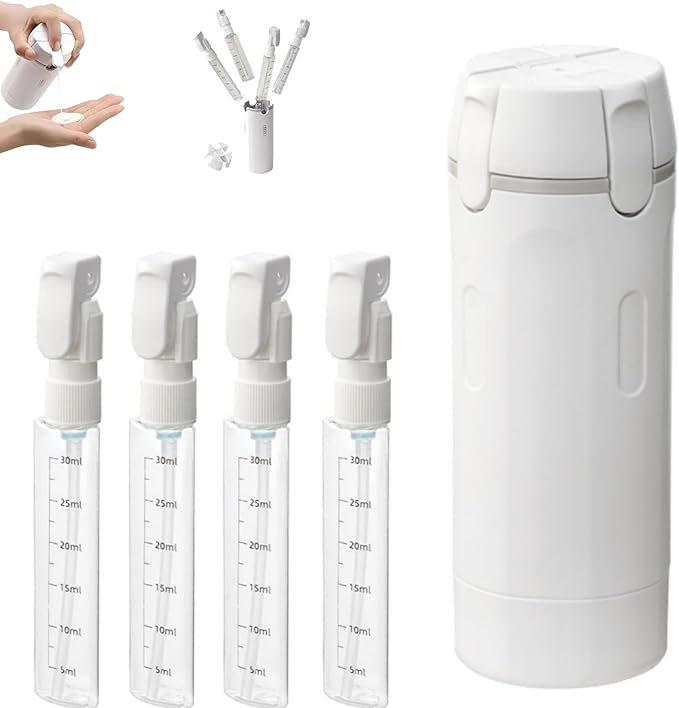 4-in-1 Portable Toiletries Dispenser Set
