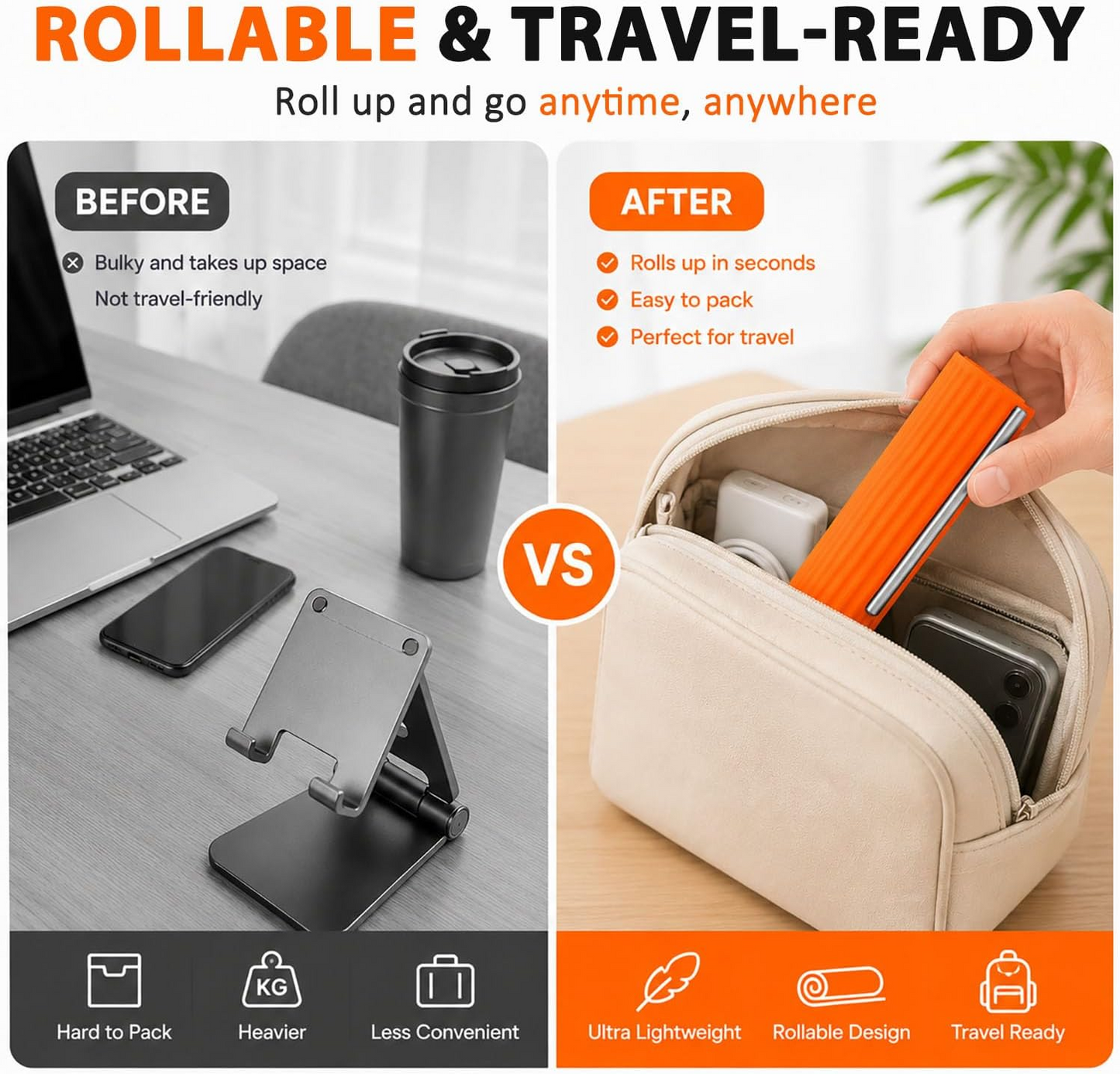 Silicone Folding Creative Transformable Phone Holder