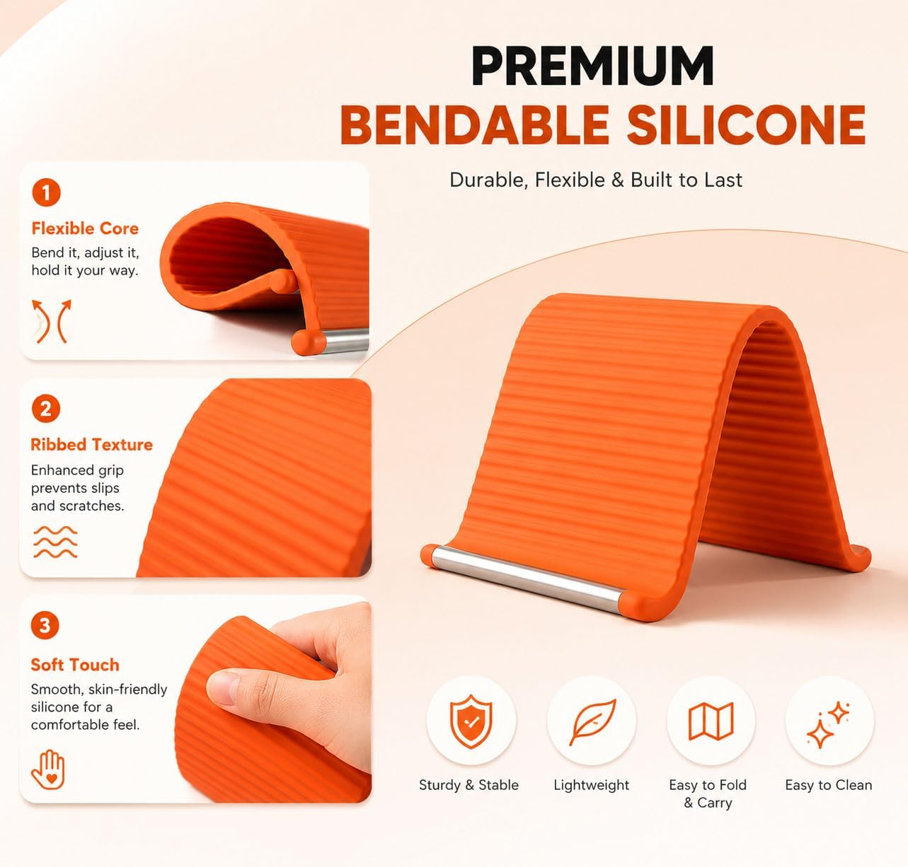 Silicone Folding Creative Transformable Phone Holder