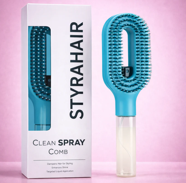 Smooth Cushion Comb With Spray Air