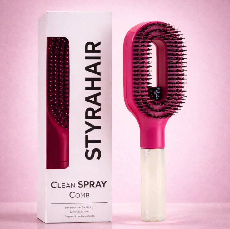 Smooth Cushion Comb With Spray Air