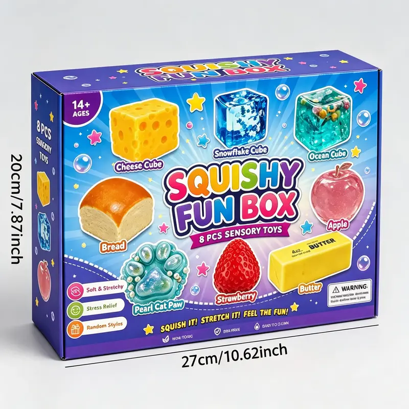 8-Piece Sensory Stress Relief Toy Set