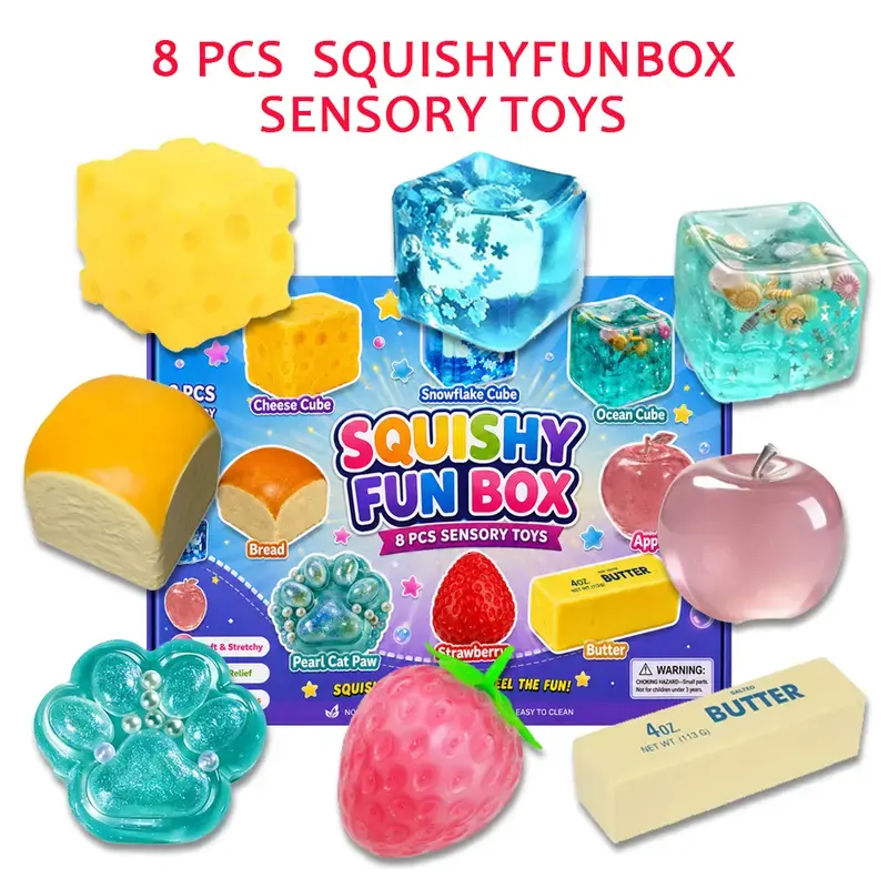 8-Piece Sensory Stress Relief Toy Set