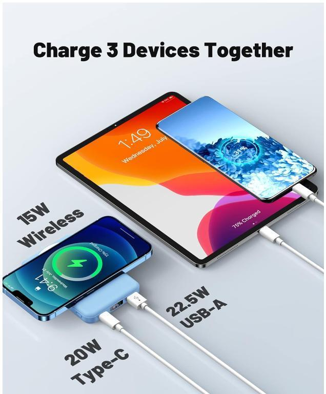 Portable Power Bank With Foldable Stand