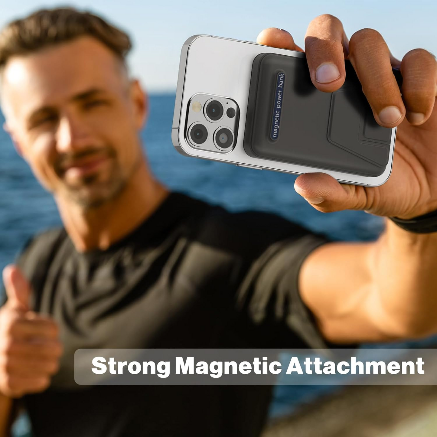 Portable Power Bank With Foldable Stand