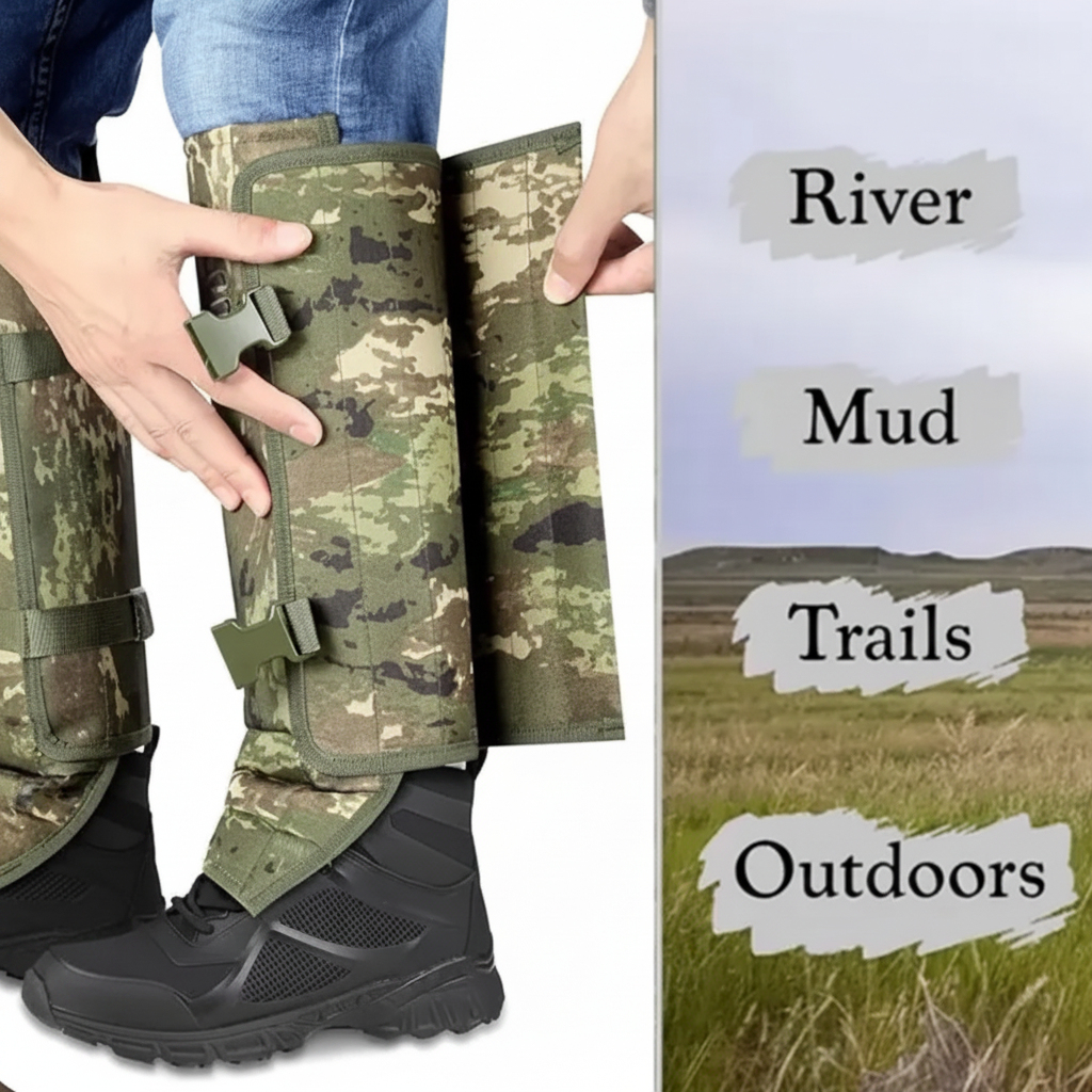 Adjustable Outdoor Anti-Snake Leg Gaiters Match Summer Combat Boots