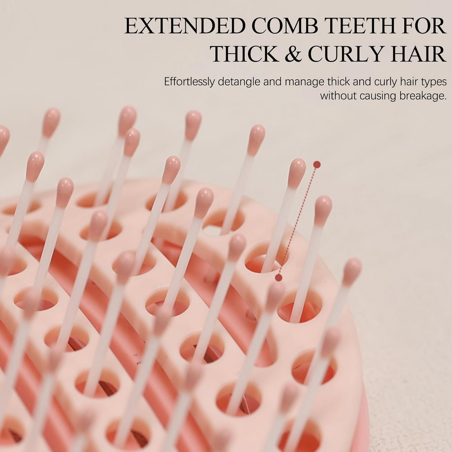 Easy Self-Cleaning Vented Detangling Brush