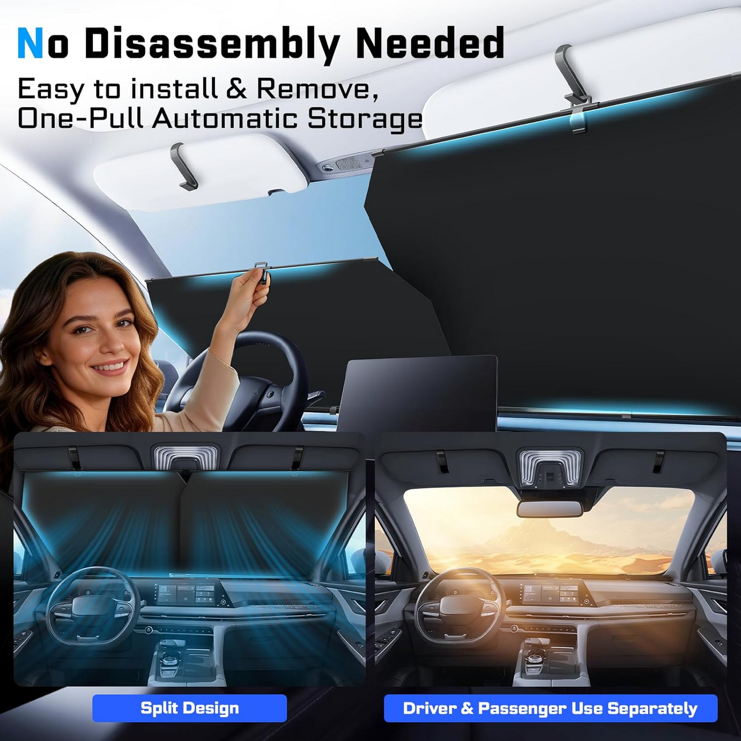Adjustable Thickened Car Sunshade