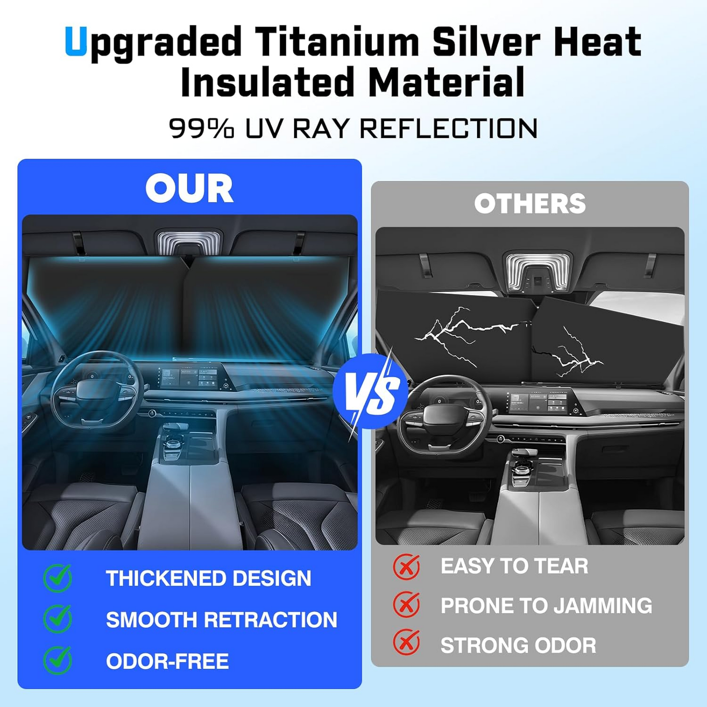 Adjustable Thickened Car Sunshade
