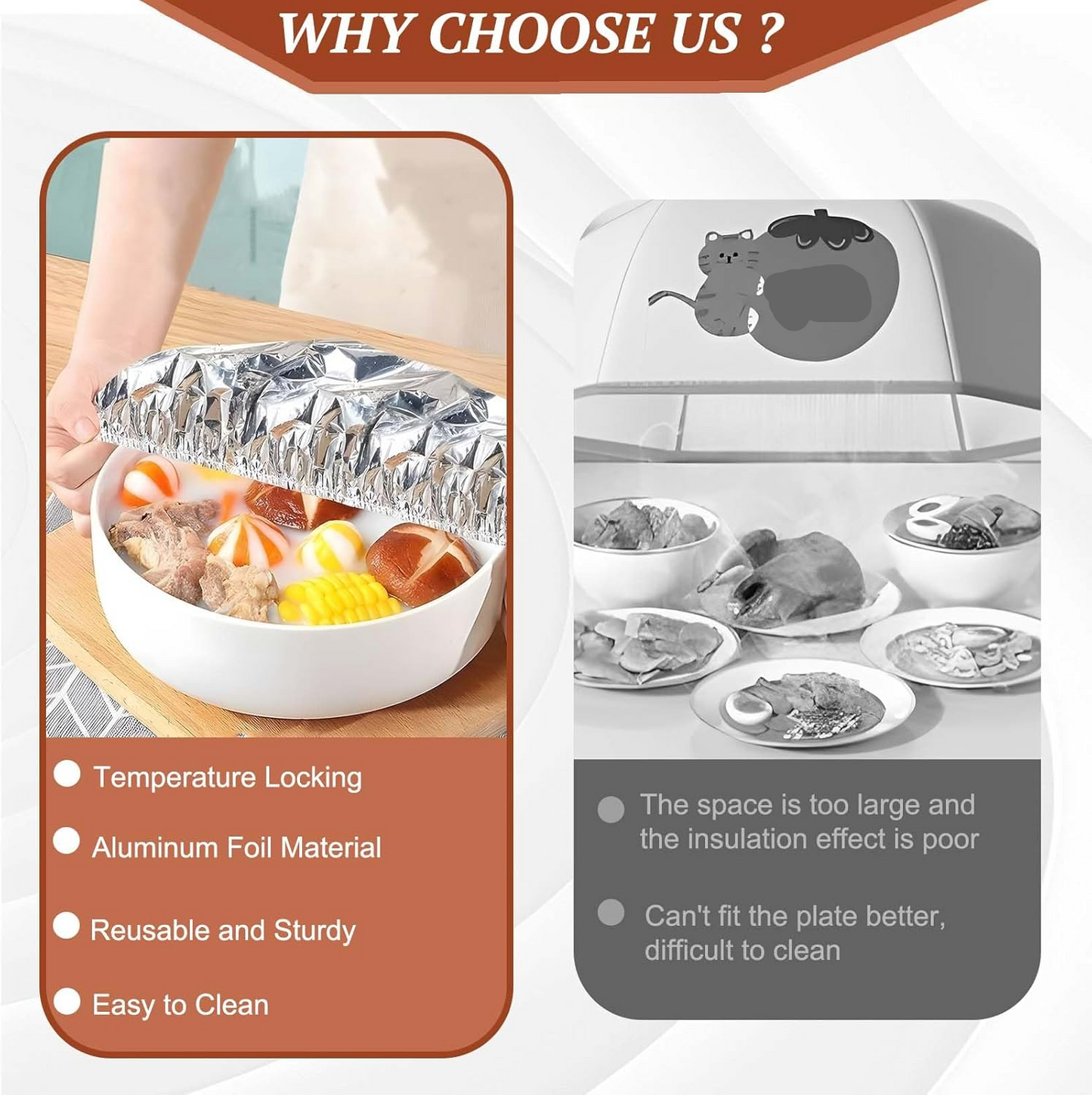 20 Pcs/Set Reusable Aluminum Foil Bowl
