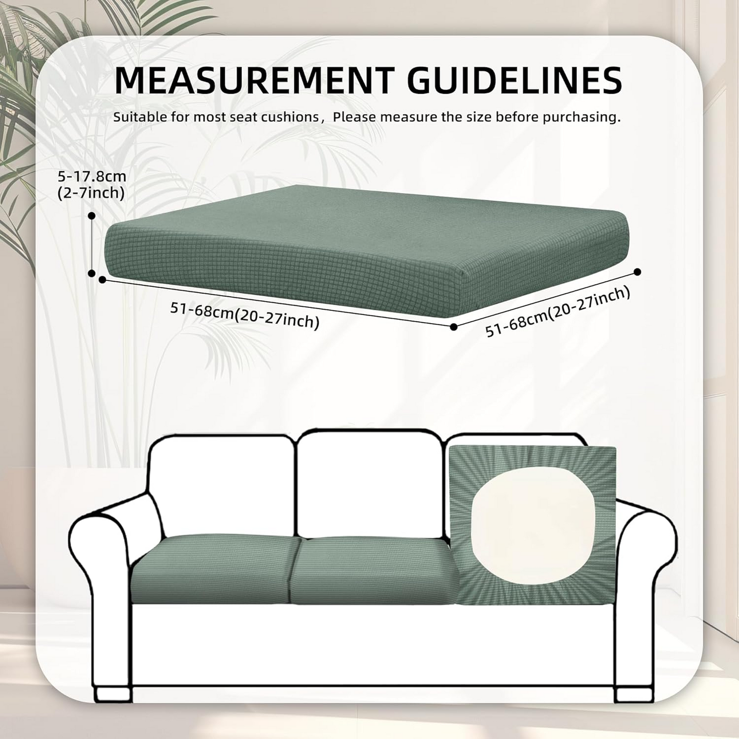 Outdoor Sofa Covers Are Washable and Reusable (only covers 8 pcs)