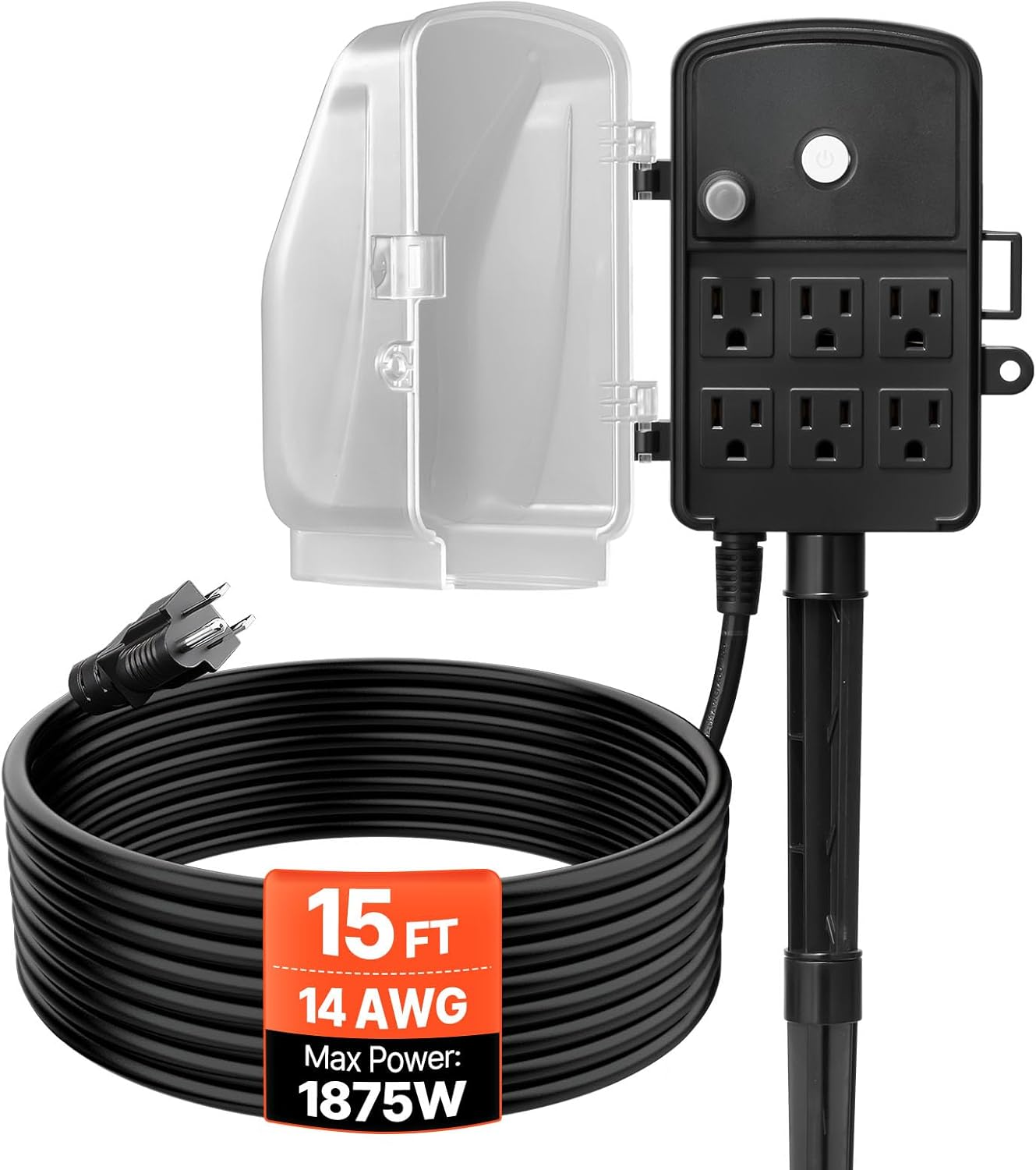 Outdoor Waterproof Multi-Socket Power Outlet