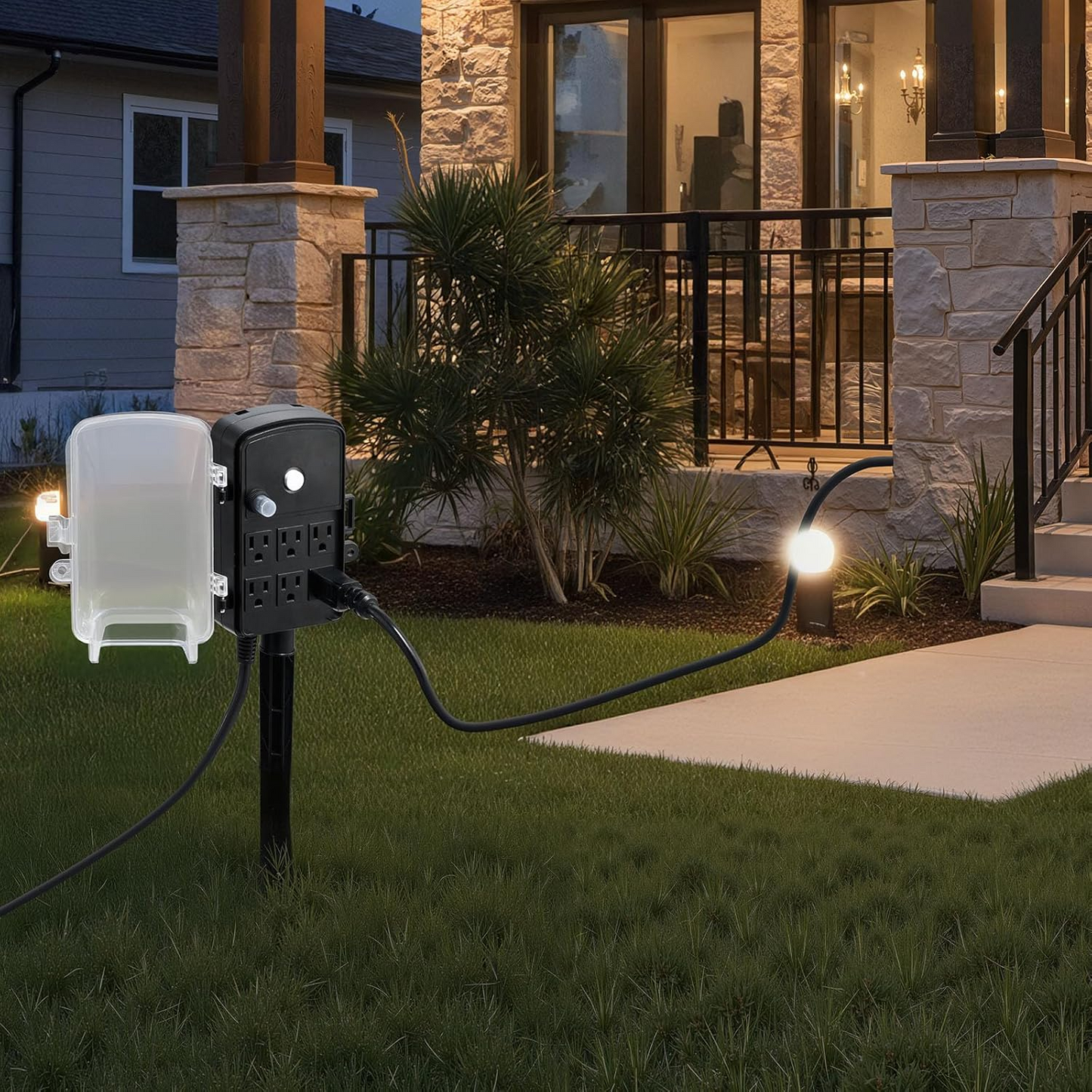 Outdoor Waterproof Multi-Socket Power Outlet