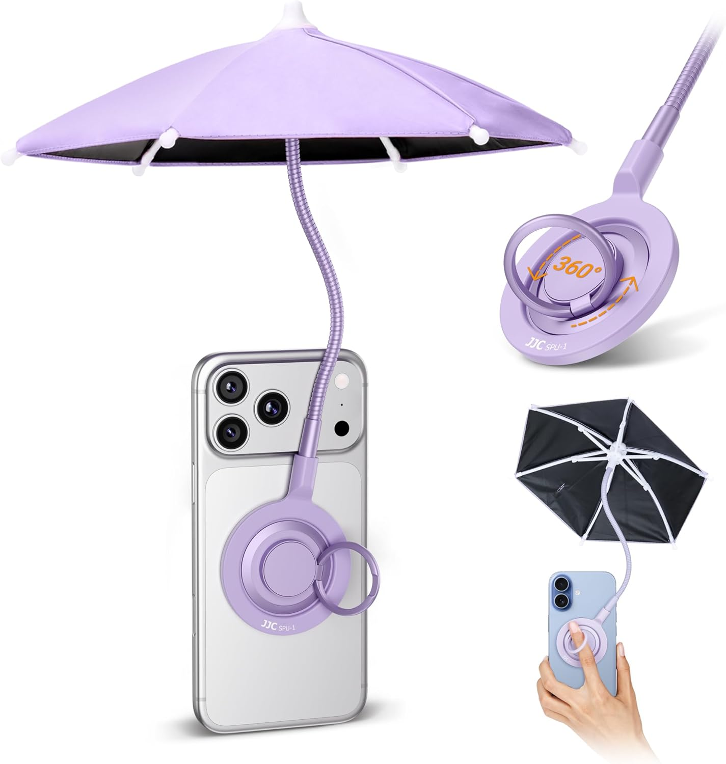 Magnetic Retractable Mini Sunshade For Mobile Phones