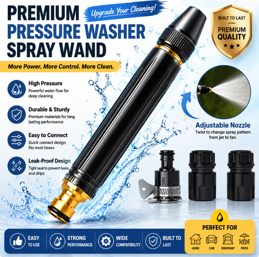 High Pressure Car Wash Water Gun with Booster Nozzle
