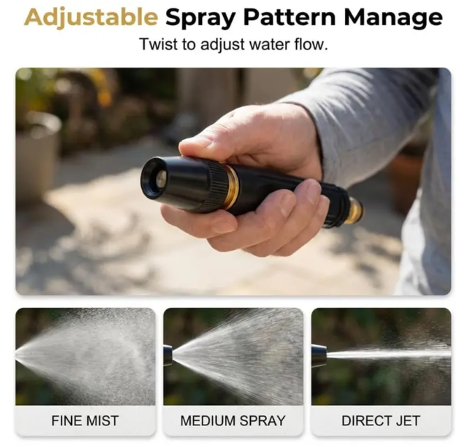 High Pressure Car Wash Water Gun with Booster Nozzle