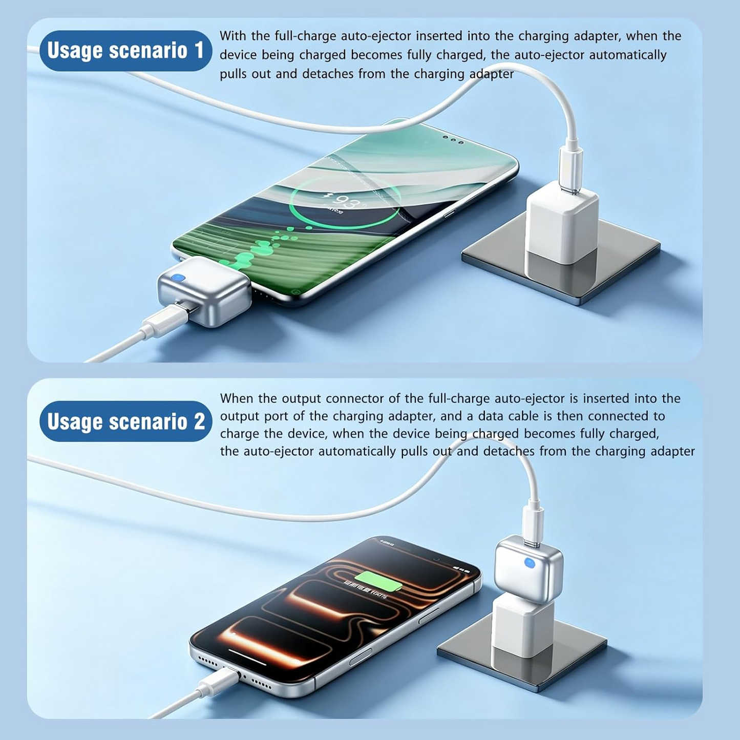 AI Auto Cut Power & Unplug on Full Charge