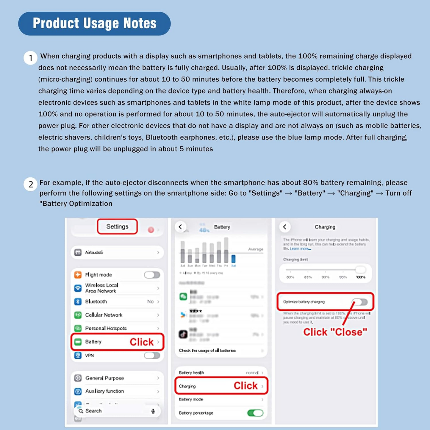 AI Auto Cut Power & Unplug on Full Charge