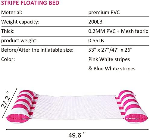 Inflatable Foldable Water Hammock Float