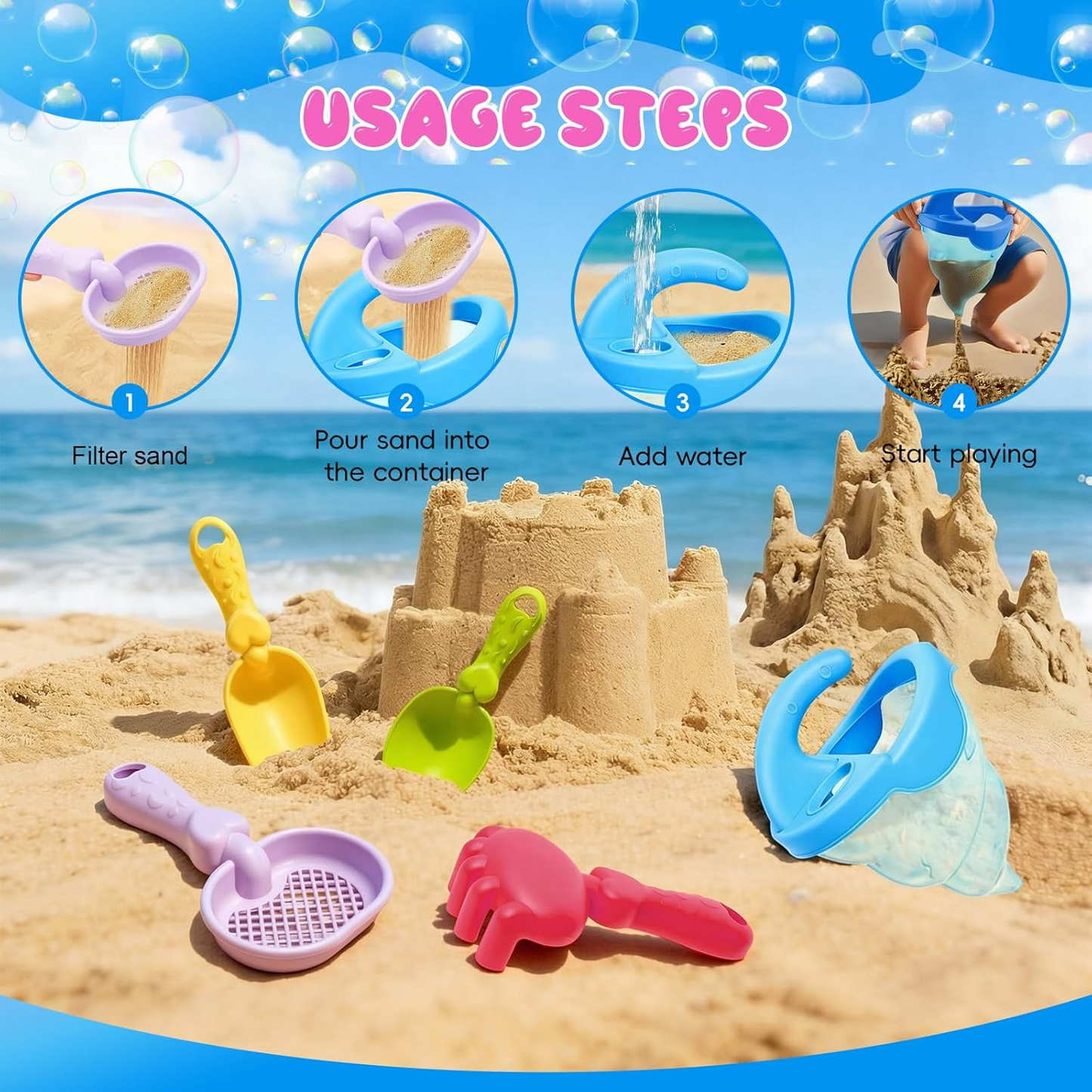 Children's Beach Toy 5-Piece Set